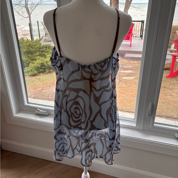 La Senza Rose Print Babydoll Dress 🌹🩵 - Picture 5 of 6